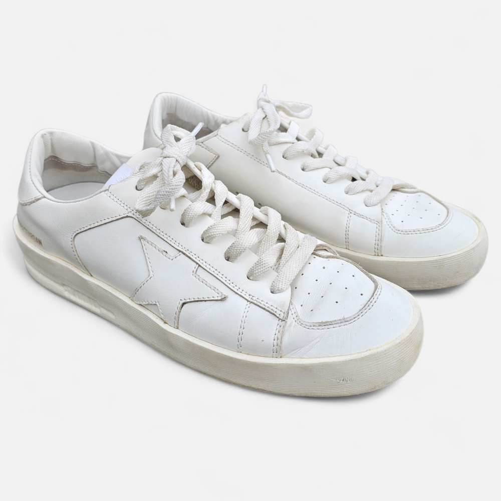 Golden Goose Stardan‎ Sneakers White Leather EU 39 US 9 GGDB Athletic Luxury ~